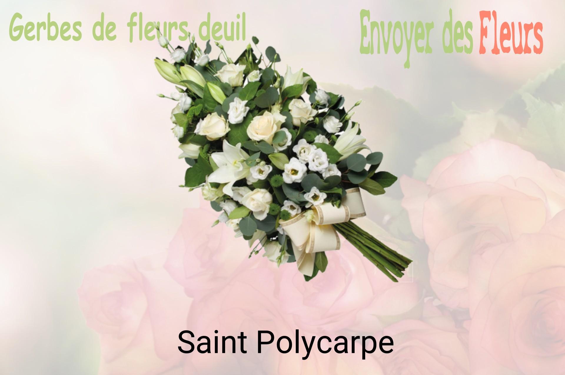 Gerbe de fleurs de deuil livrée à Saint-Polycarpe
